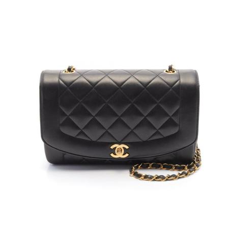 Chanel Vintage Pre-owned Shoulder Väska svart, Dam Vintage Väskor, Dam, Storlek: ONE SIZE