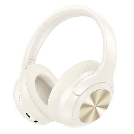 Hoco Over-Ear Hörlurar Trådlösa Bluetooth ANC W54 - Milky Vit