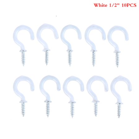 10 stk krus med skulderhenger koppkroker Heavy Duty innskruingstak