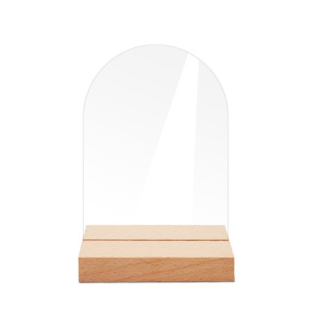 #Akrylbuet bordskilt - med base - liten, bordnummer til bryllup#