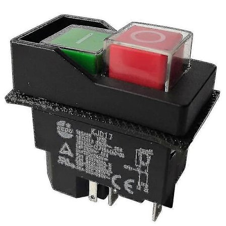 Kjd17 220 V 5-nastainen sähkömagneettinen painonappikytkin puutarhatyökaluille