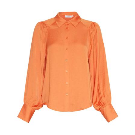 Moss Copenhagen Blouse , Oranje , Dames , Maat: L