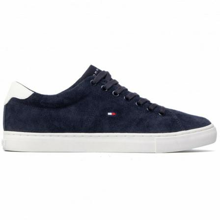 Tommy Hilfiger, Seasonal Suede Vulc Sneakers Blauw, Heren, Maat:44 EU