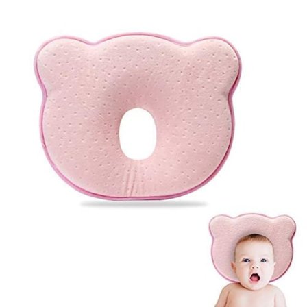 Babykudde, babykudde mot platt huvud, ortopedisk babykudde, kudde mot nyfödd, babY
