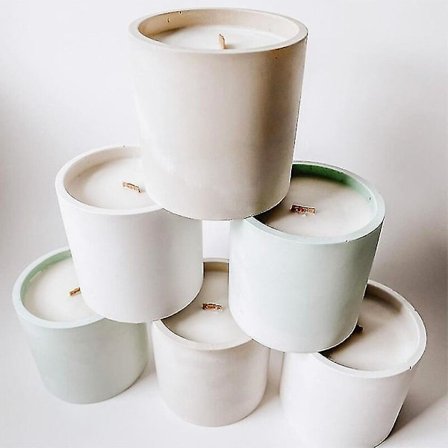 Terrazzo Betong Lysbeholder Mold Sekskantet Cementkrukke