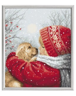 Broderikit Billede Julekram - LetiStitch