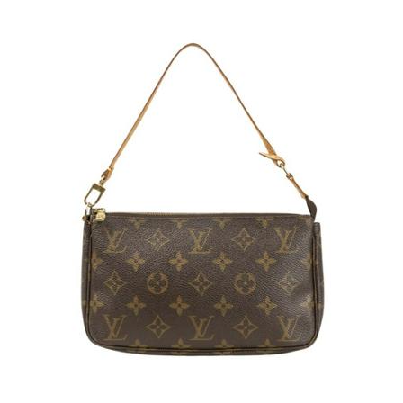 Louis Vuitton Vintage, Pre-owned Pochette Accessoires Monogram Bag Bruin, Heren, Maat:ONE Size,Canvas