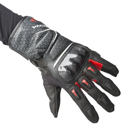 Gants Moto Enfant Macna Street R Noir/Blanc/Rouge L