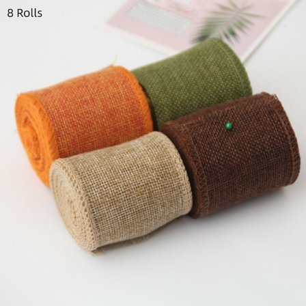 8st säckvävsband Naturlig säckväv trådband Jutekant - high quality