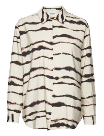 Mschflorella Top Aop Beige MSCH Copenhagen