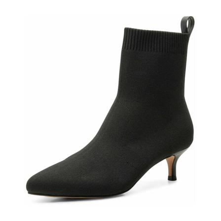 Shoe the Bear Saga bootie textile - Black , Zwart , Dames , Maat: 37 EU Enkellaarsjes