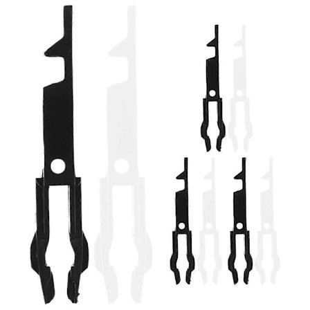 8 st Nödnyckel för Badrum Sovrum Brandutgång Återställningsnyckel Plast Larmknapp Nyckel Glaspanel Nyckel Larm Återställningsnyckel Nöd 