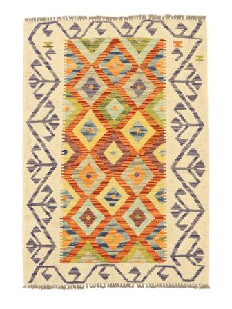 Tapis Kilim Afghan Old Style 84X119 Orange/Marron (Laine, Afghanistan)