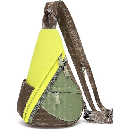Canvas Sling Bag - Liten Crossbody ryggsäck Shoulder Casual Daypack ryggsäck för män kvinnor