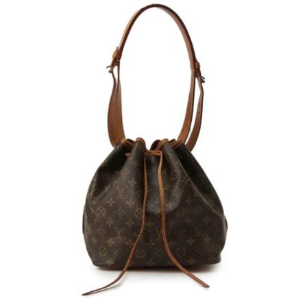 Louis Vuitton Vintage, Pre-owned Petit Noe Monogram Bag Bruin, Dames, Maat:ONE Size,Canvas