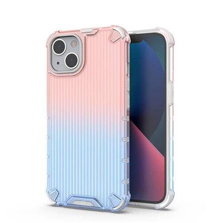Ombre Protect Case til iPhone 14 Plus pansret cover pink og blå