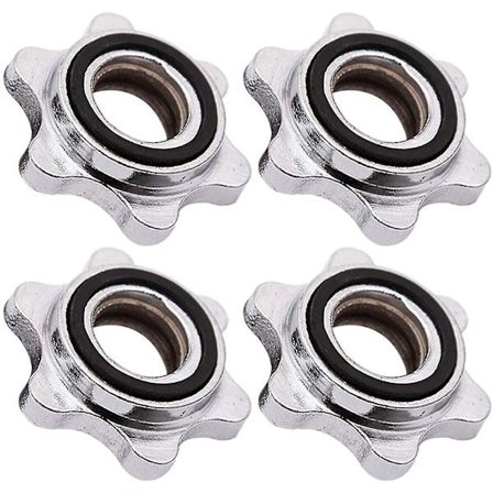 Barbell Spinlock Krave Skrue Håndvægt Vægtstang Skrue Klemmer Barbell Spinlock Kraver Dumbell Anti-slip Spinlock Kraver Barbell Hex Møtrik 2.5cm 