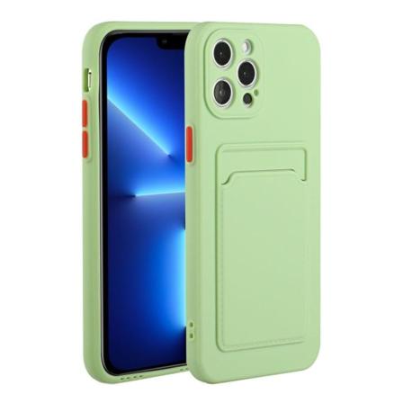 iPhone 13 Pro skal med korthållare - Grön Grön