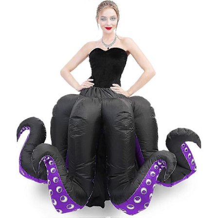 2025 Nyt Oppustelig Kostume Blæksprutte Halloween Kostumer Voksen Børn Pust Blæksprutte Kostume Børn til Kvinder Piger Sjovt Fancy Kjole Cosplay Fest