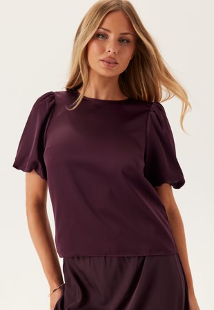VILA-Viellette 2/4 SATIN PUFF TOP S-42