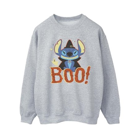Disney Dam/Kvinnor Lilo & Stitch Boo! Sweatshirt XXL Sports G