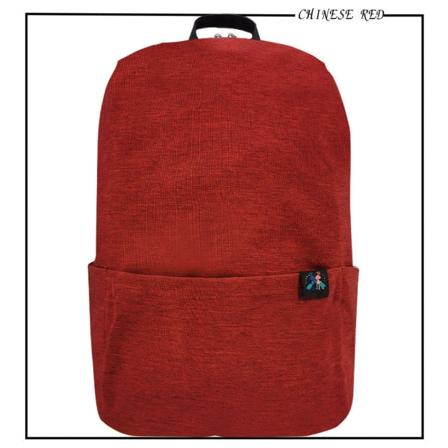 Kvinner jente ryggsekk skulderveske skolesekk Fargerik 15L Stor kapasitet utendørs forretningsgave Wine Red