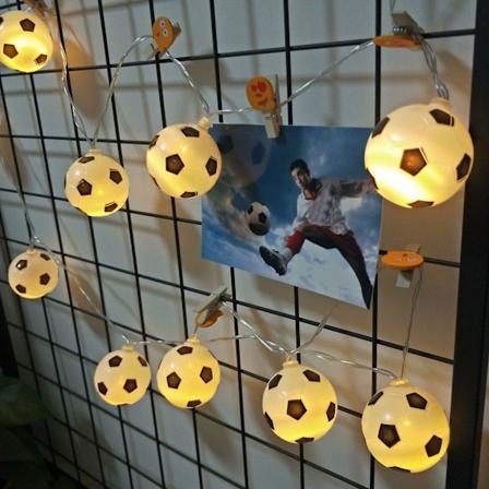 3M / 9.8ft 20 Lys Batteridrevet Fodbold LED Lysstreng til Indendørs/Udendørs Hjemfest Børneværelse Dekoration (Varmt