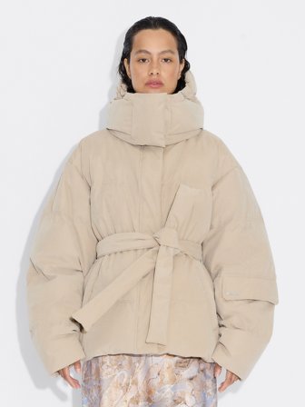Holzweiler Steilia Brushed Down Jacket - Beige - Women's - XXS