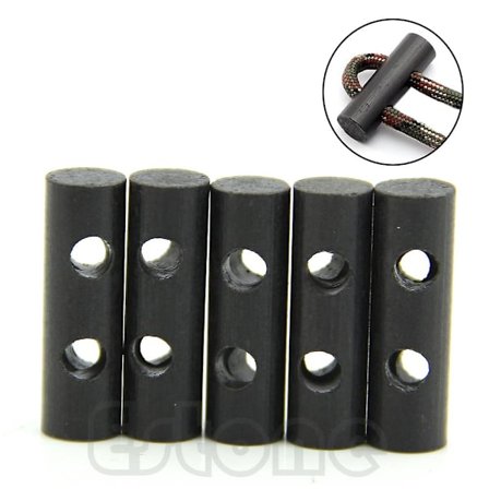 5 stk. Nyttige Gear Kits Overlevelses Drilled Ferrocerium Rod Flint Fire Starter Toggle