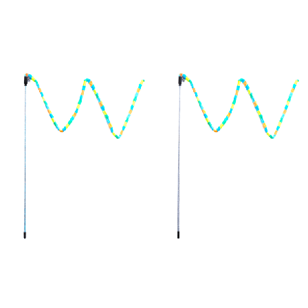 2-delt kattelekepinne Innendørs interaktiv kattespydspinne