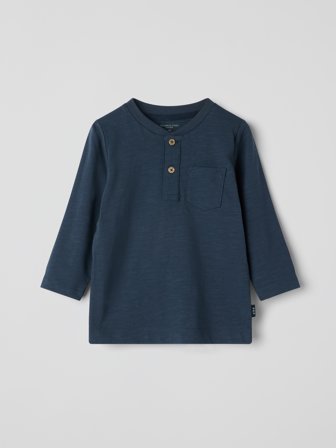 Langermet genser baby - 74 - barneklær - blue - Polarn O. Pyret