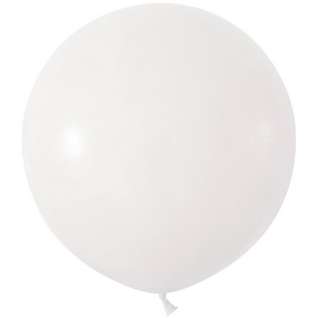 Jätteballong Rund 61cm Hvid