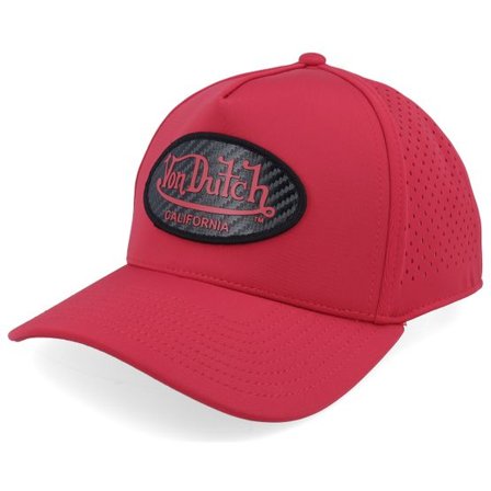 Von Dutch - Röd trucker Keps - Sport Oval Patch Red A-Frame Trucker @ Hatstore