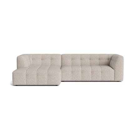 Palermo Chaiselong Sofa, Venstrevendt, Puente Lys Greige, Slidstærkt Puente Stof, 300x180x73cm - Perfekt til Hyggeaftener & Daglig Brug