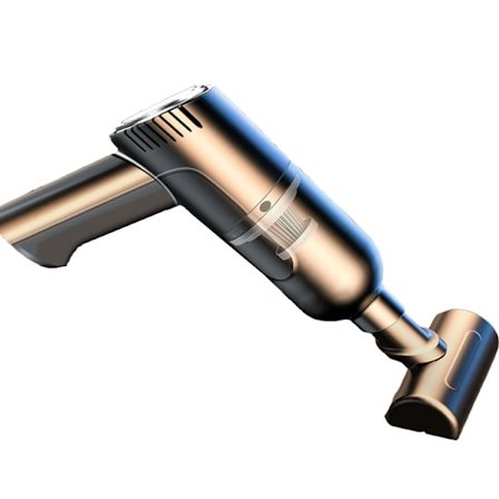 Bærbar støvsuger til bil, trådløs håndstøvsuger, trådløs opladning, høj effekt, stærk sugeevne, 120.000 Pa sugeevne, bilrengøring, 