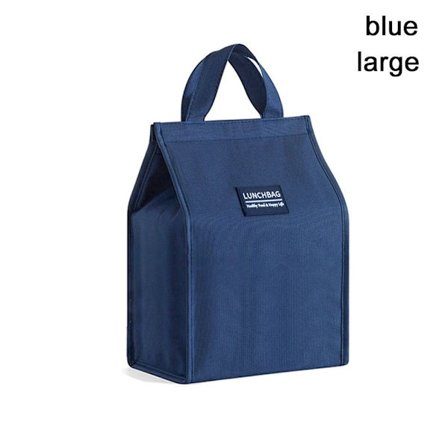 Isolerad Thermal Bag Kylväska Lunchväska BLÅ STOR