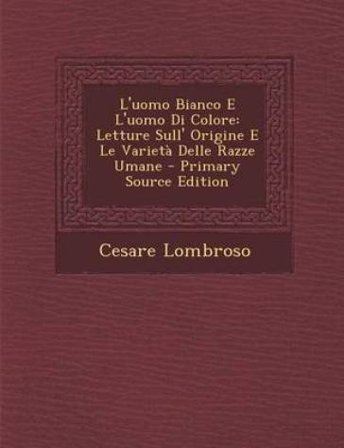 L'Uomo Bianco E L'Uomo Di Colore