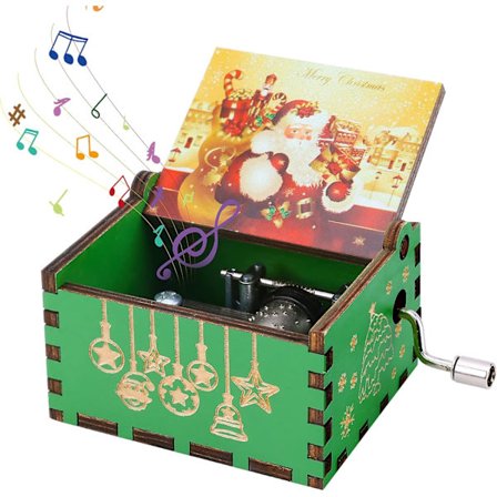 Vintage Trä Speldosa God Jul Edition[D]