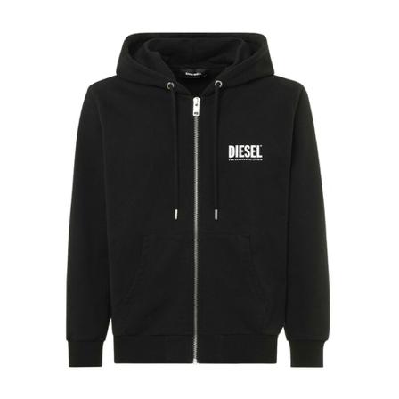 Diesel Zip-throughs , Zwart , Heren , Maat: 2XL Hoodies & sweatvesten
