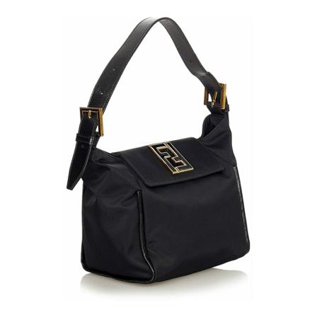 Fendi Vintage, Pre-owned Shoulder Bags Zwart, Dames, Maat:ONE Size,Canvas
