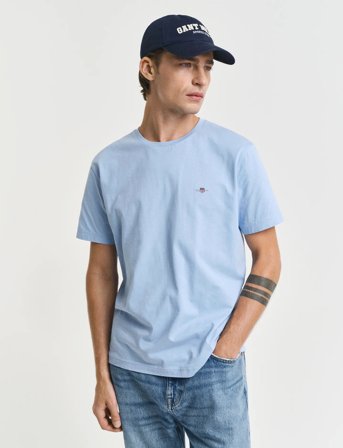 GANT Reg Shield Ss T-Shirt - Blue - XL