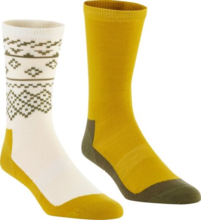 Kari Traa Women's Ragna Hiking Socks 2-pack Women hiking socks Yellow 39-41