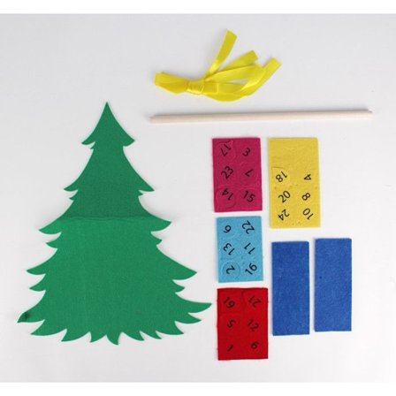 Adventskalender i filt att montera