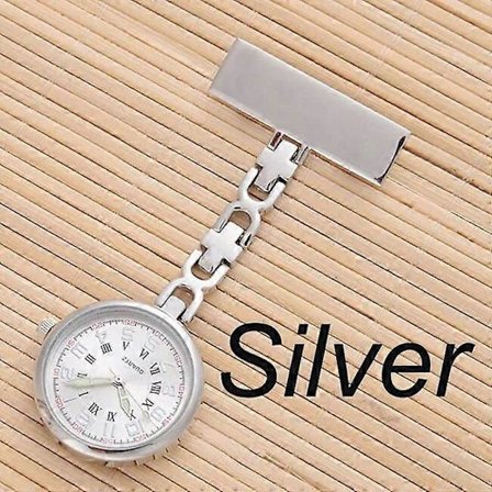 Personlig Tilpasset Navn Gravert Rosegull Nål Brosje STOR Skive Selvlysende Bryst Revers Jordmor Sykepleier Fob Klokke [DB]