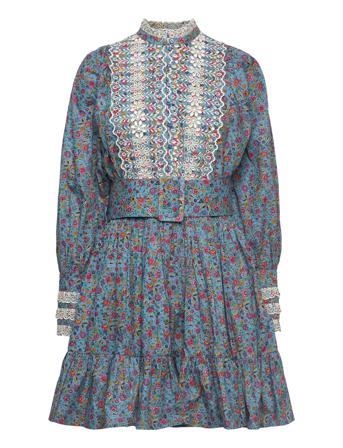 Poplin Mini Dress Lyhyt Mekko Monivärinen/Kuvioitu By Ti Mo