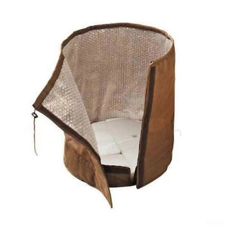 Effektiv frostbeskyttelse til opretstående planter, stor størrelse, brun-S model, brune og grå farvemuligheder (FMY)