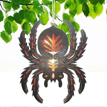 2025 Glødende Edderkopp Tre Dekor Halloween