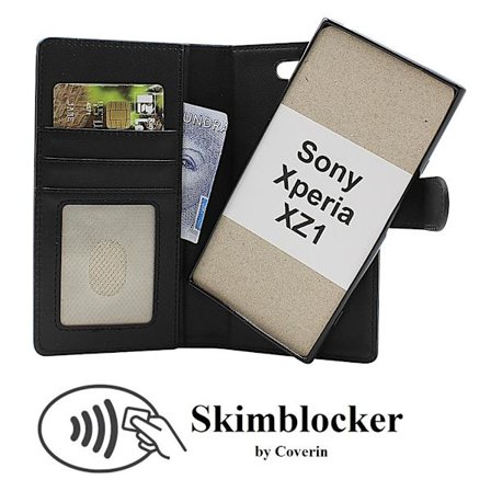 Skimblocker Sony Xperia XZ1 Magnet Plånboksfodral