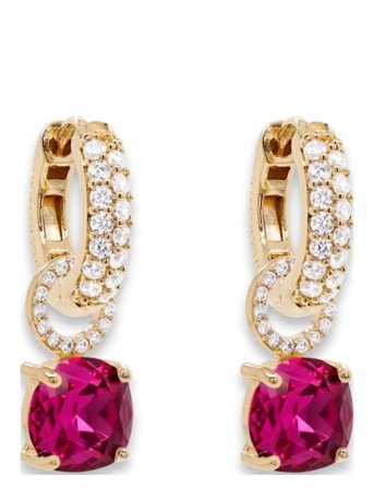 Marmara Sterling Goldplated Earrings - Pink - ONE SIZE