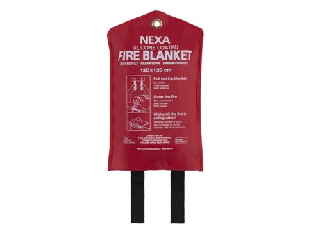 NEXA Brandfilt Silikon 120x120cm Röd - Lyreco - Skyddsutrustning - Brandsäkerhet - Brandfiltar